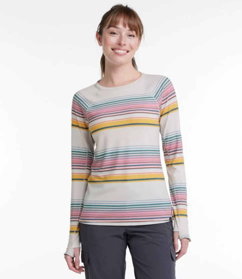Store "Women's Everyday SunSmart® Tee, Crewneck Long-Sleeve Stripe" Women Shirts & Tops | Activewear