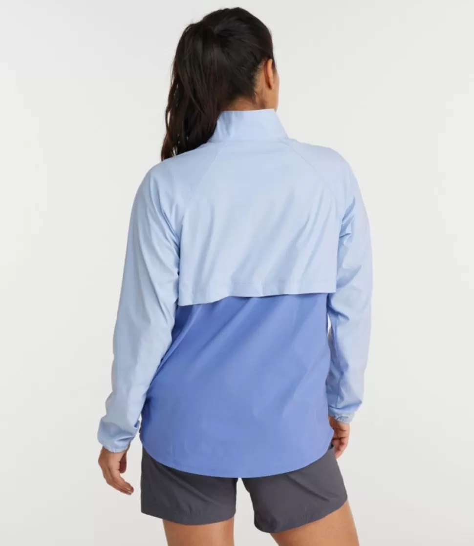 Store "Women's Everyday SunSmart® Woven Shirt, Quarter-Zip Pullover Colorblock" Women Shirts & Tops | Activewear