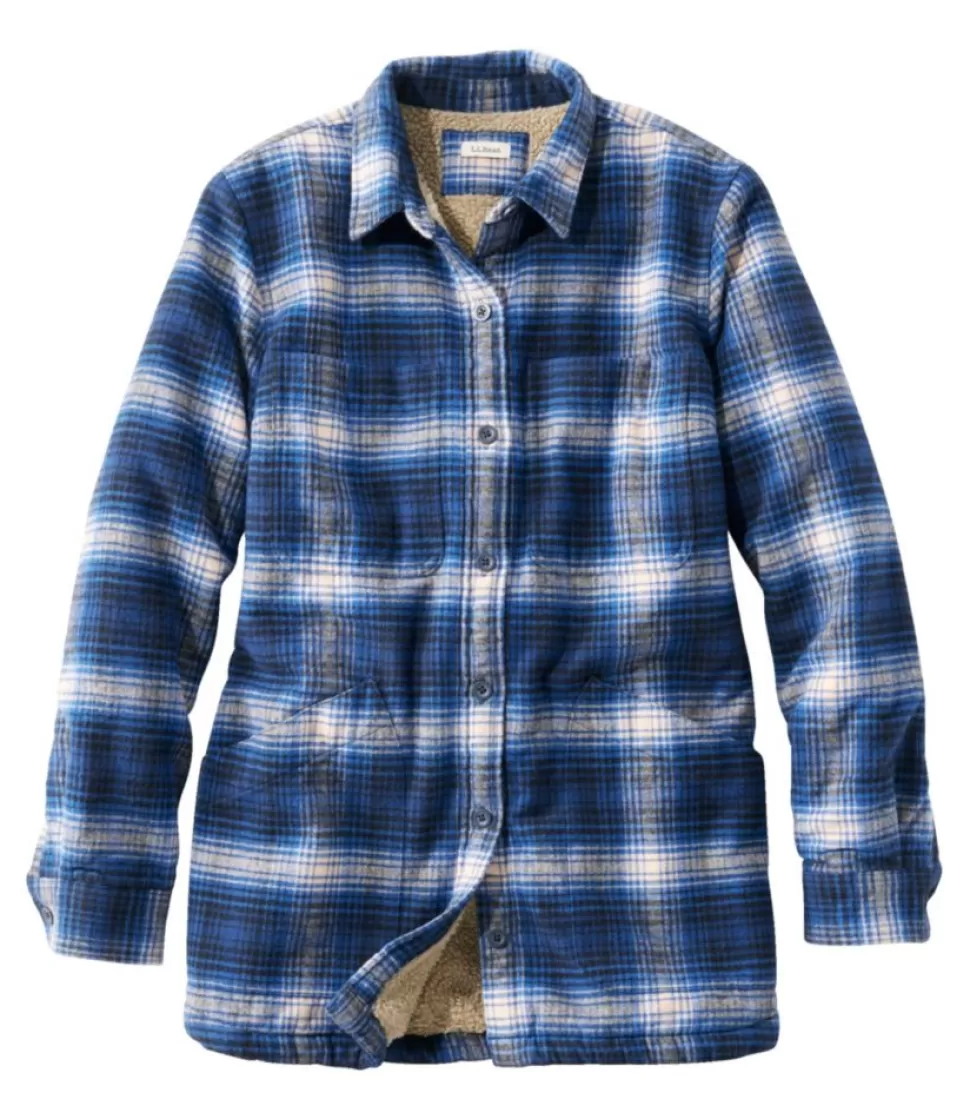 Discount "Women's Heritage Chamois Shirt, Sherpa-Lined Shacket Pattern" Women Shirts & Tops