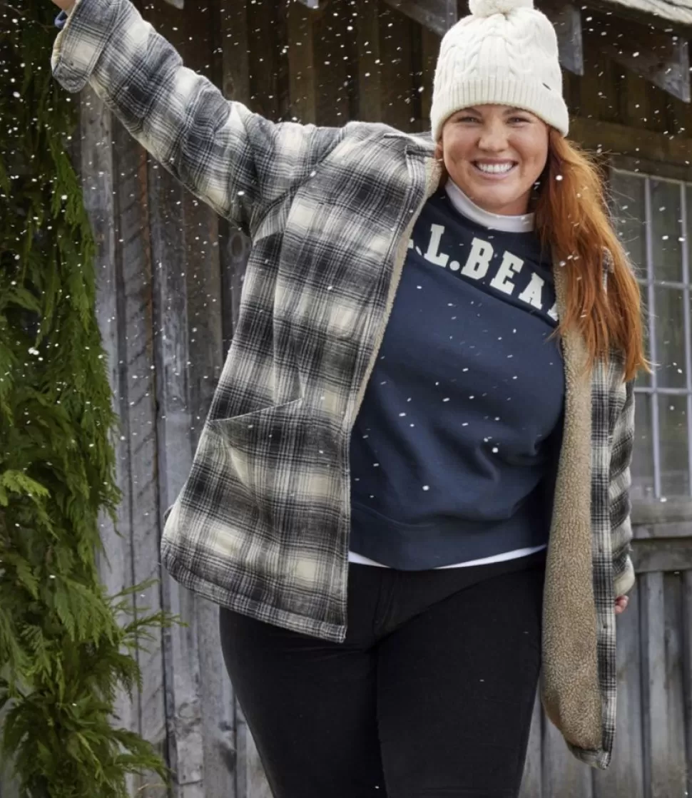 Discount "Women's Heritage Chamois Shirt, Sherpa-Lined Shacket Pattern" Women Shirts & Tops