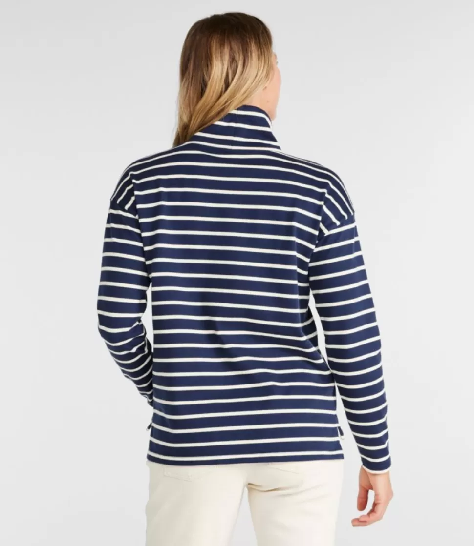 Hot "Women's Heritage Mariner Top, Funnelneck Stripe" Women Shirts & Tops
