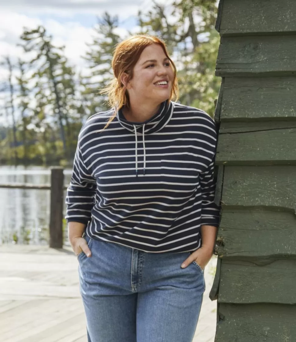 Hot "Women's Heritage Mariner Top, Funnelneck Stripe" Women Shirts & Tops