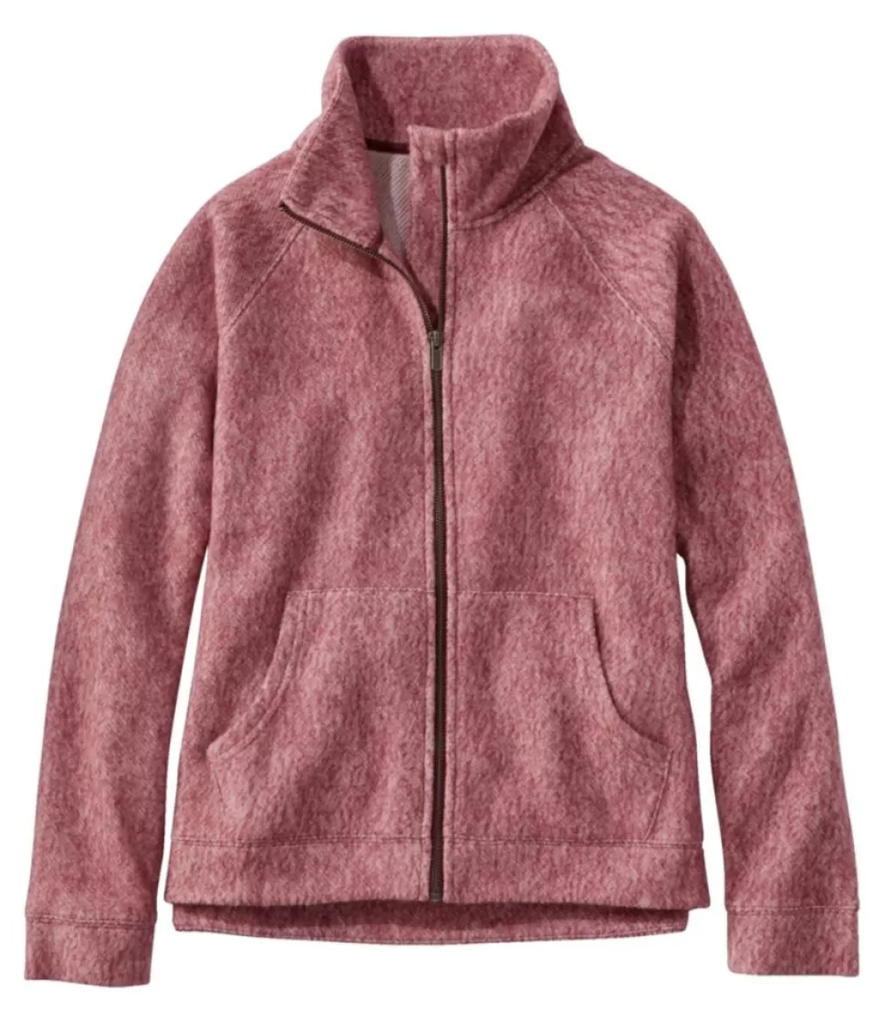 New "Women's Heritage Marled Fleece, Zip Cardigan" Women Shirts & Tops | Sweatshirts