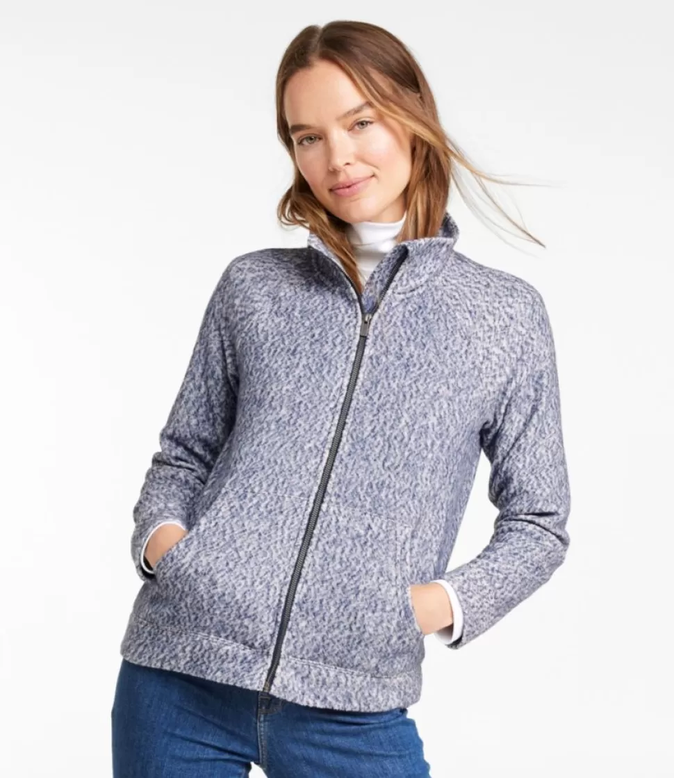 New "Women's Heritage Marled Fleece, Zip Cardigan" Women Shirts & Tops | Sweatshirts