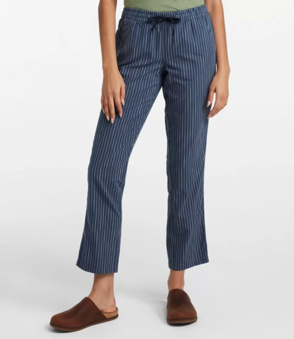 Best "Women's Lakewashed Pull-On Chinos, Mid-Rise Tapered-Leg Chambray Ankle Pants" Women Pants