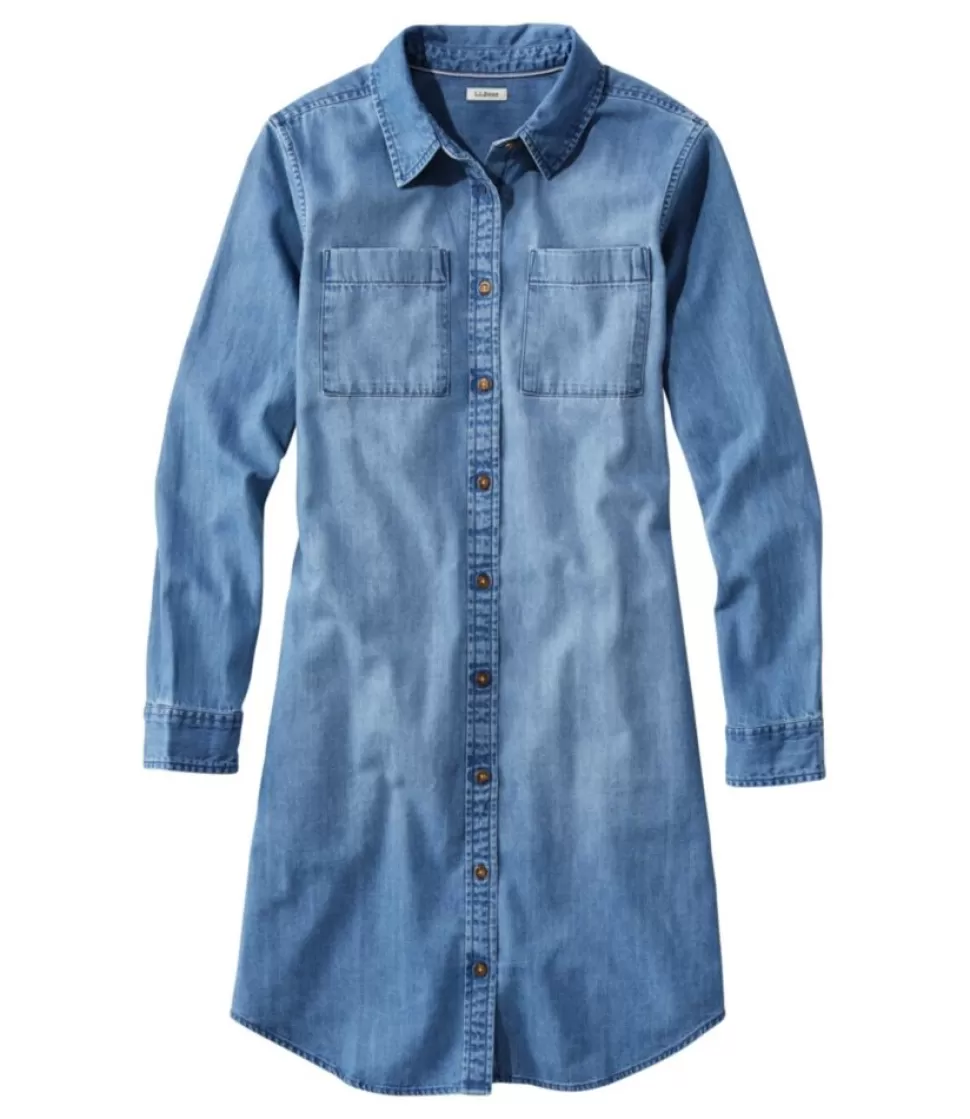 Flash Sale "Women's L.L. Bean Heritage Washed Denim Shirt Dress" Women Dresses & Skirts | Activewear