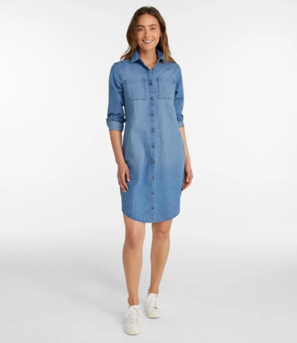 Flash Sale "Women's L.L. Bean Heritage Washed Denim Shirt Dress" Women Dresses & Skirts | Activewear