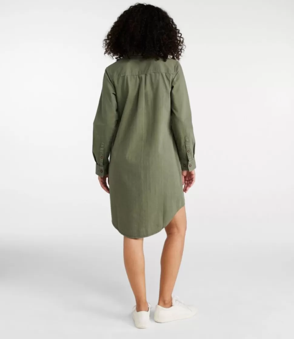 Outlet "Women's L.L. Bean Heritage Washed Denim Shirt Dress, Garment-Dye" Women Dresses & Skirts