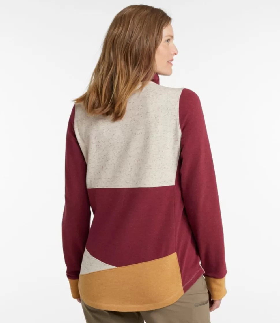 Outlet "Women's Cozy Mixed-Knit Pullover, Colorblock" Women Sweatshirts | Activewear