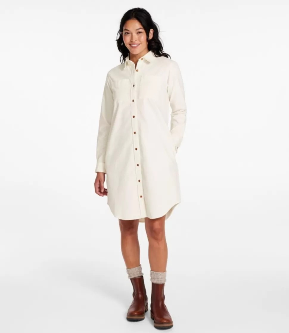 New "Women's Heritage Corduroy Shirt Dress" Women Dresses & Skirts