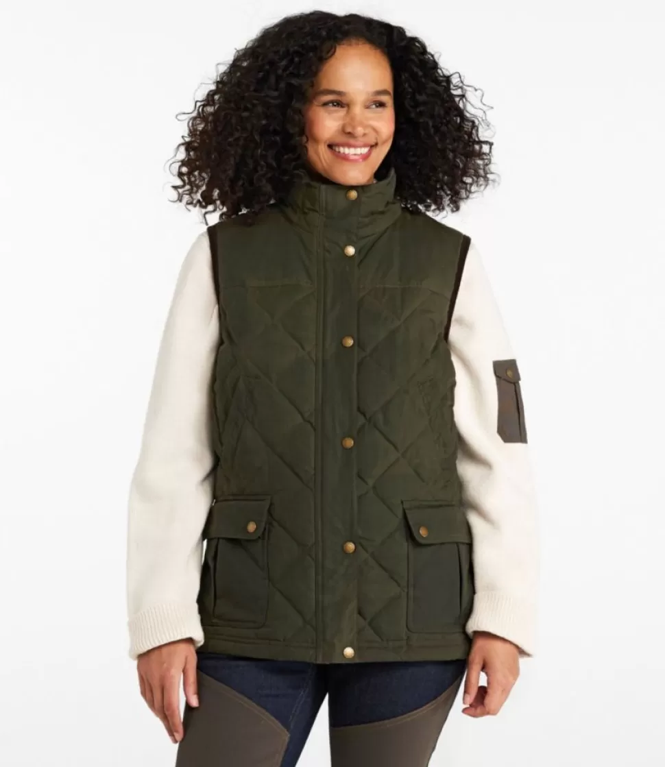 Cheap "Women's Upcountry Waxed Cotton Down Vest" Women Vests | Hunting