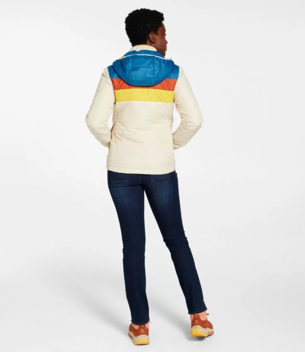 Outlet "Women's Mountain Classic Puffer Hooded Jacket, Colorblock" Women Insulated Jackets