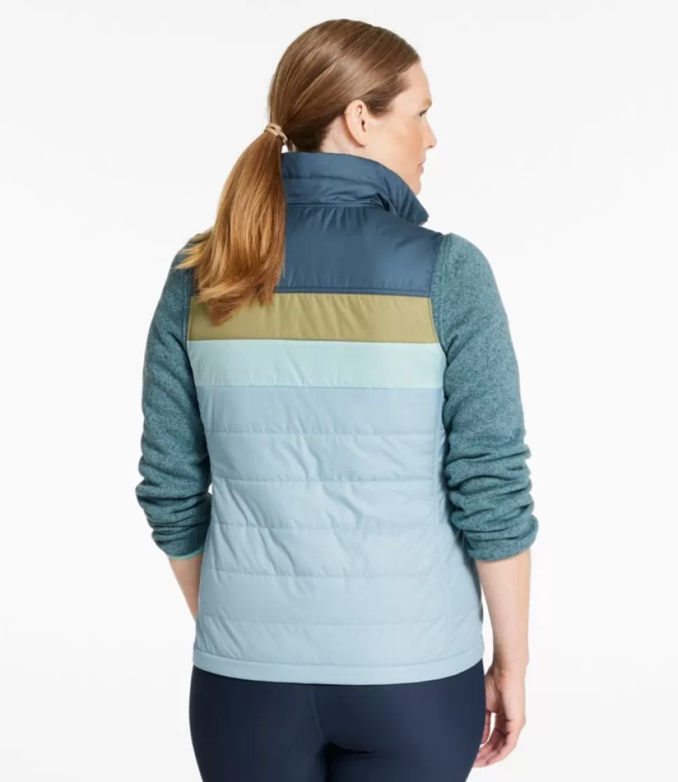 New "Women's Mountain Classic Puffer Vest, Colorblock" Women Vests
