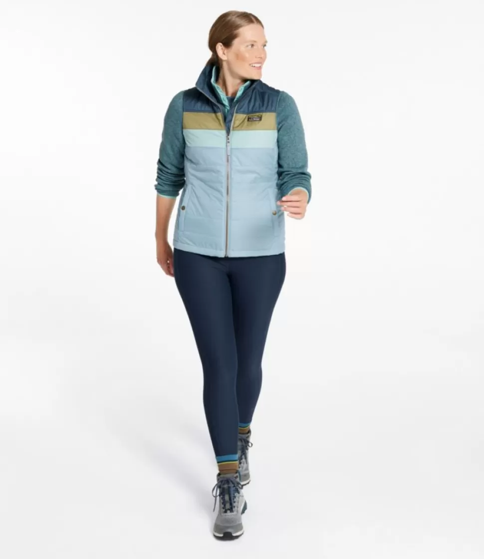 New "Women's Mountain Classic Puffer Vest, Colorblock" Women Vests