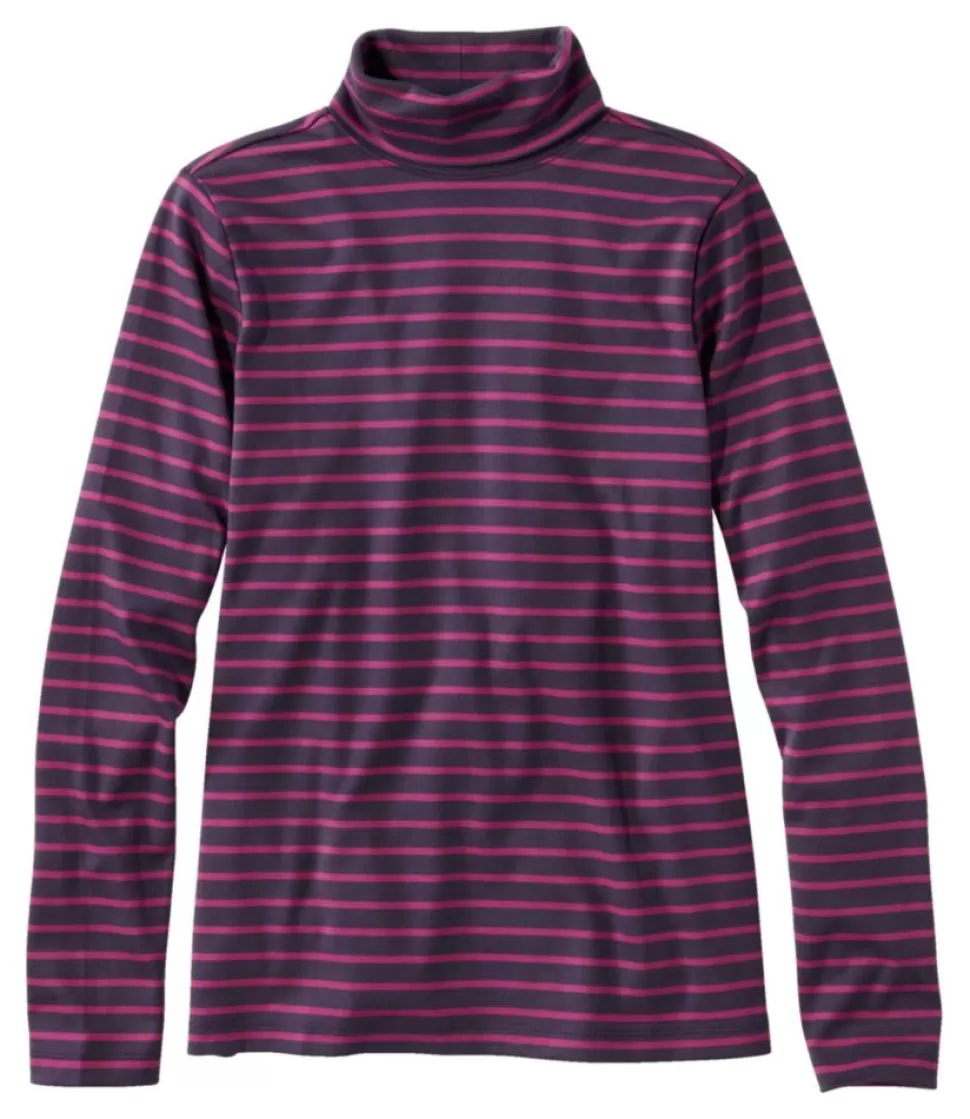 Discount "Women's Pima Turtleneck, Long-Sleeve Stripe" Women Shirts & Tops
