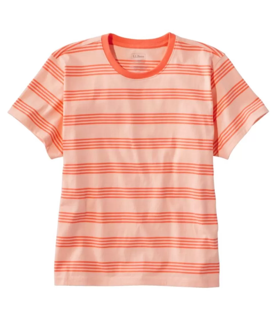 Fashion "Women's Saturday T-Shirt, Crewneck Short-Sleeve Stripe" Women Shirts & Tops