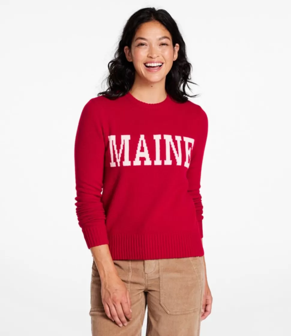 Shop "Women's Signature Camp Merino Wool Sweater, Pullover Intarsia" Women Sweaters