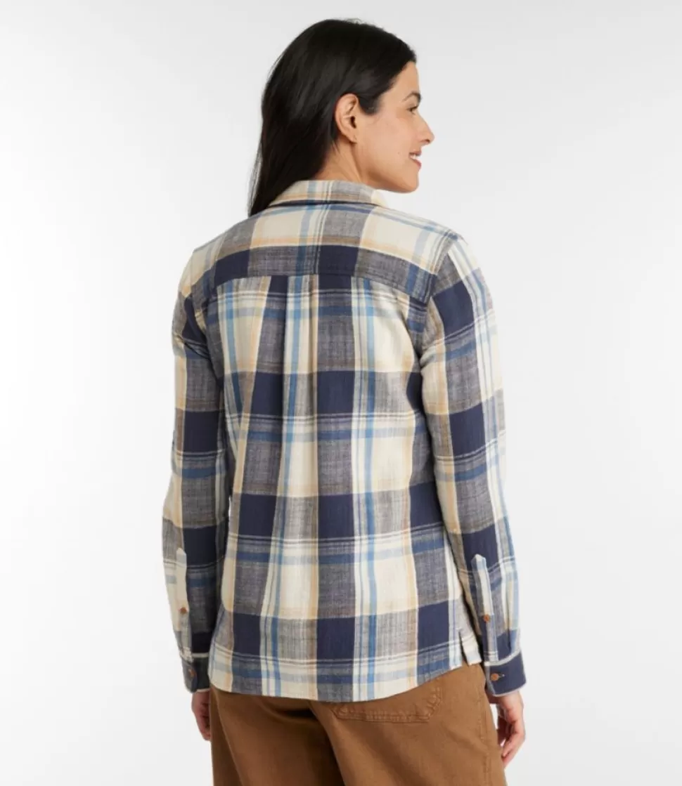 Outlet "Women's Signature Heritage Textured Flannel Shirt, Plaid" Women Shirts & Tops