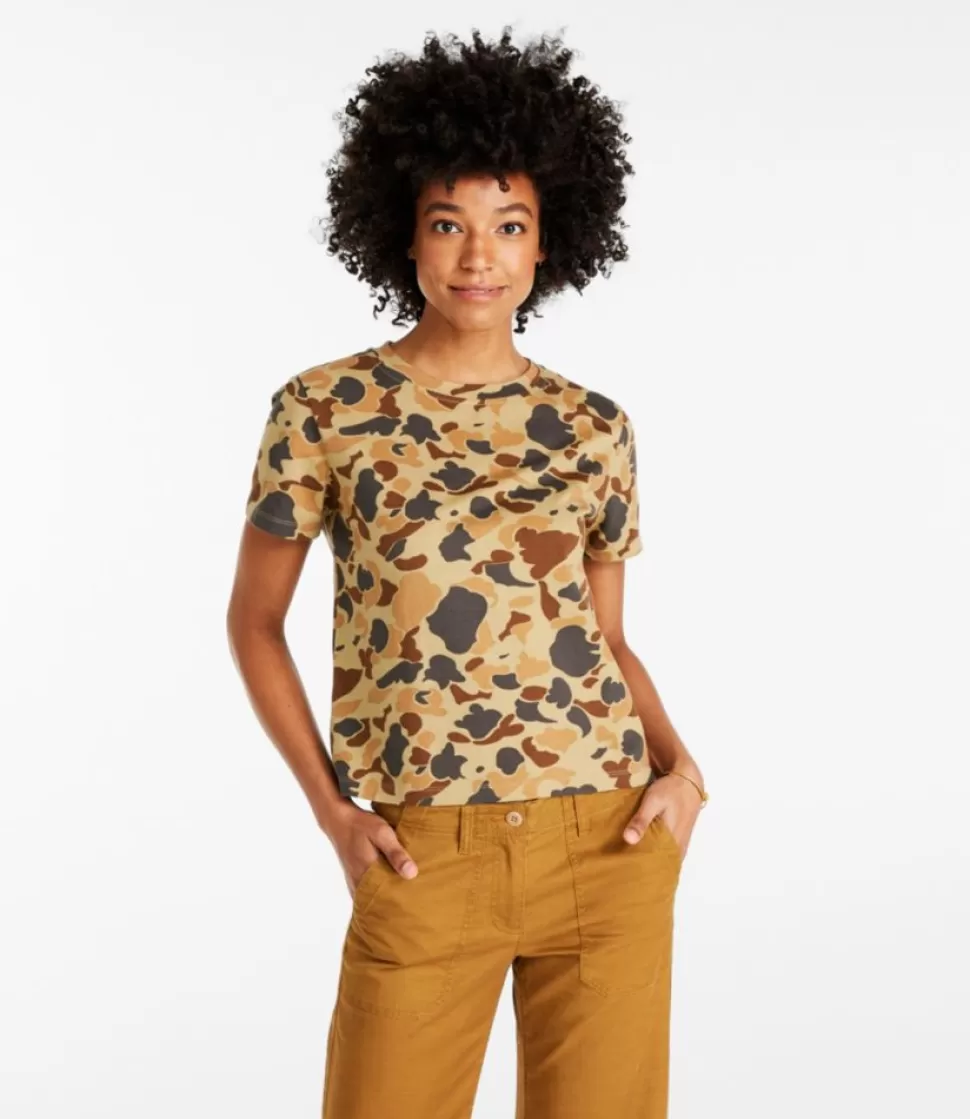 Flash Sale "Women's Signature Rangeley Cotton Tee, Boxy" Women Shirts & Tops