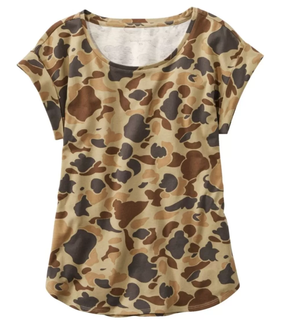 Clearance "Women's Signature Rangeley Cotton Tee, Scoopneck" Women Shirts & Tops