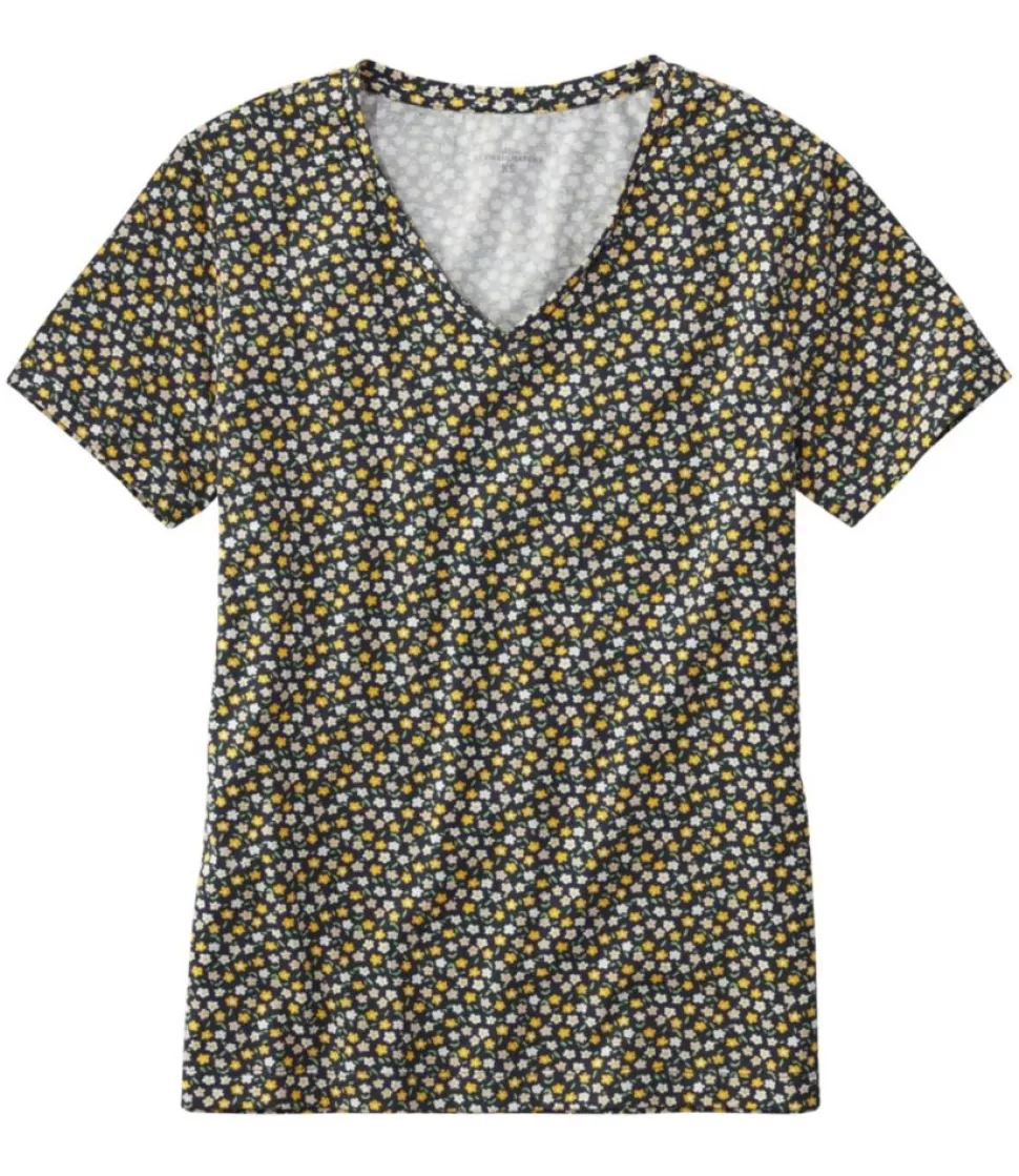 Sale "Women's Signature Rangeley Cotton Tee, V-Neck" Women Shirts & Tops