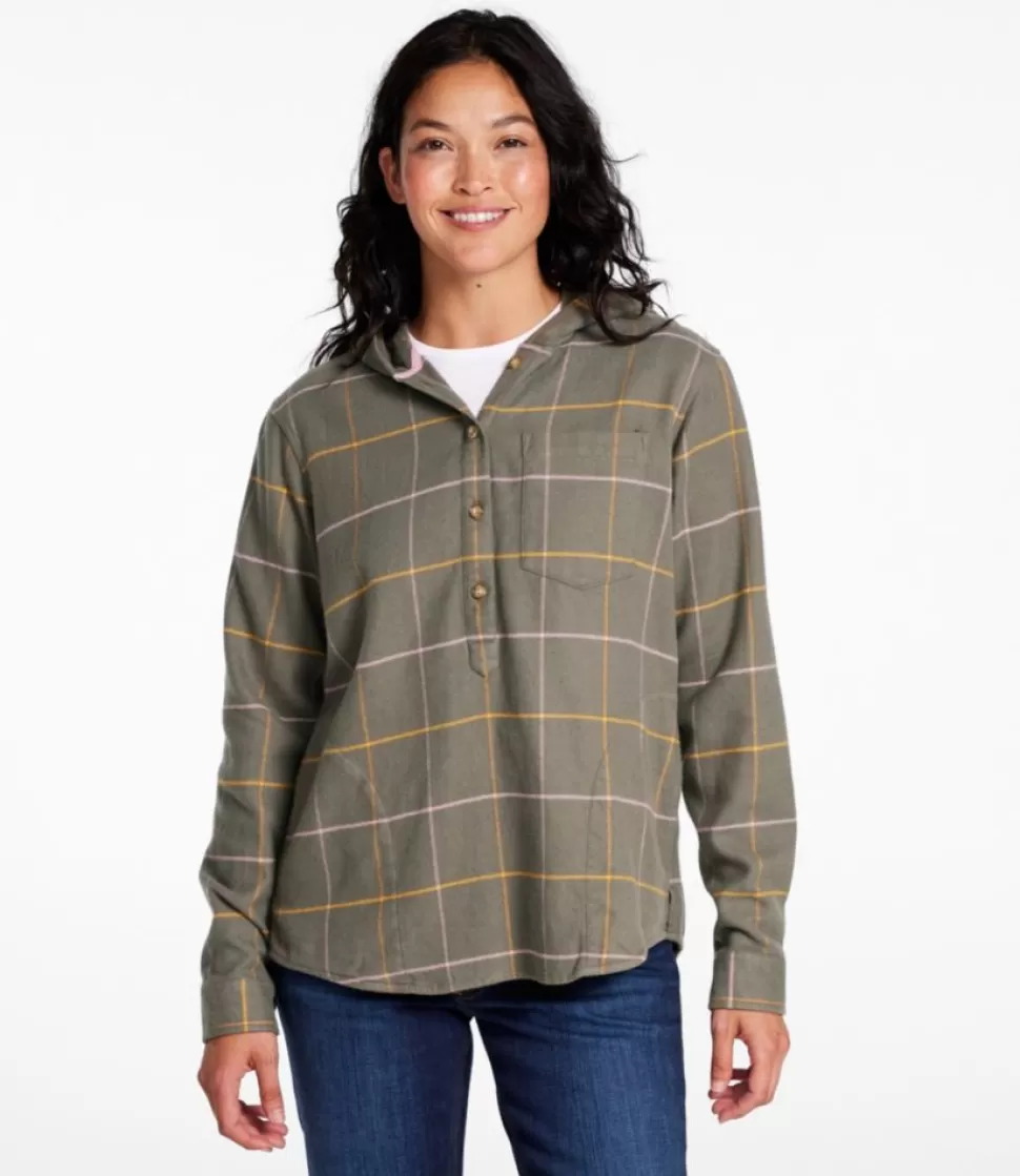 New "Women's Soft-Brushed Flannel Hoodie" Women Shirts & Tops
