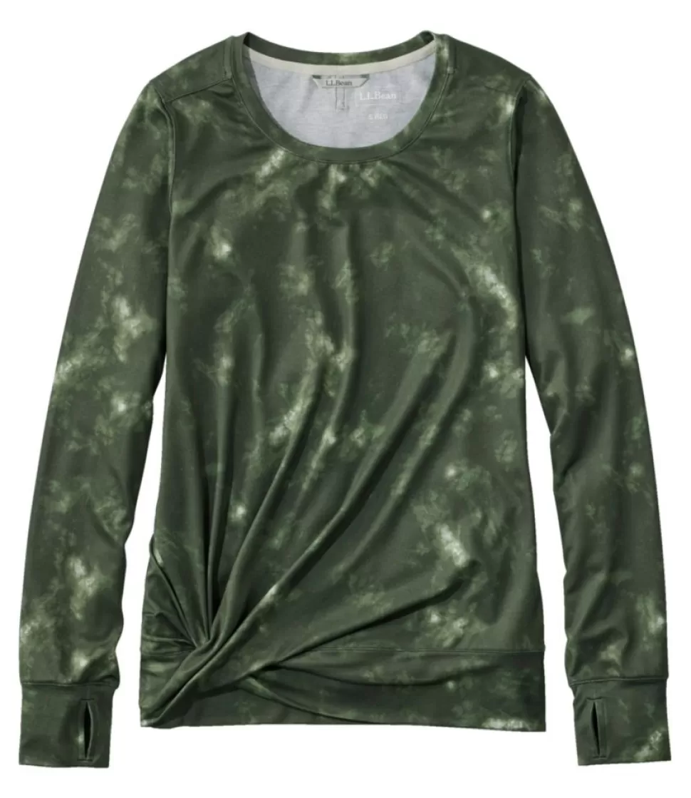 Fashion "Women's VentureSoft Twist-Front Top, Long-Sleeve Print" Women Shirts & Tops | Activewear