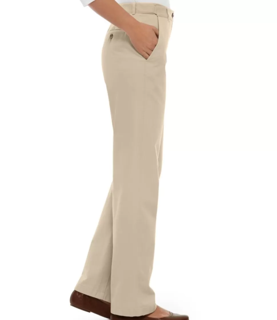 Store "Women's Wrinkle-Free Bayside Pants, High-Rise Hidden Comfort Waist Straight-Leg" Women Pants